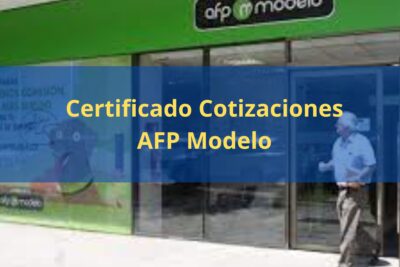 Certificado Cotizaciones AFP Modelo