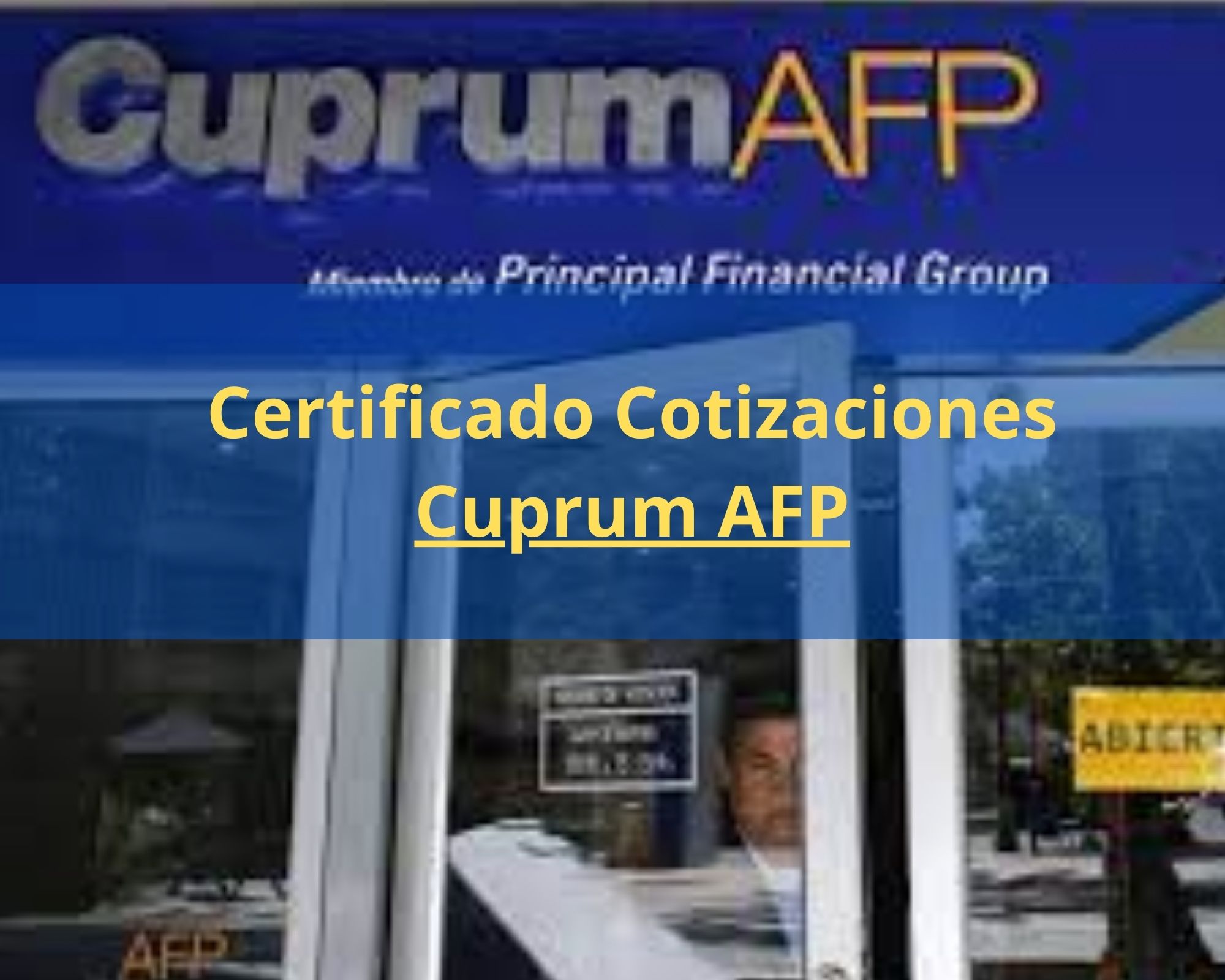 Descargar Certificado De Cotizaciones Cuprum AFP 2024 ️