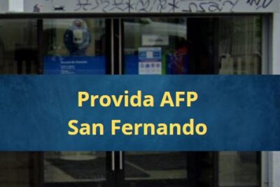 Provida AFP San Fernando Sucursales, horarios de atención y teléfono